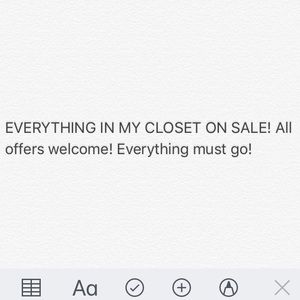 Everything on sale
